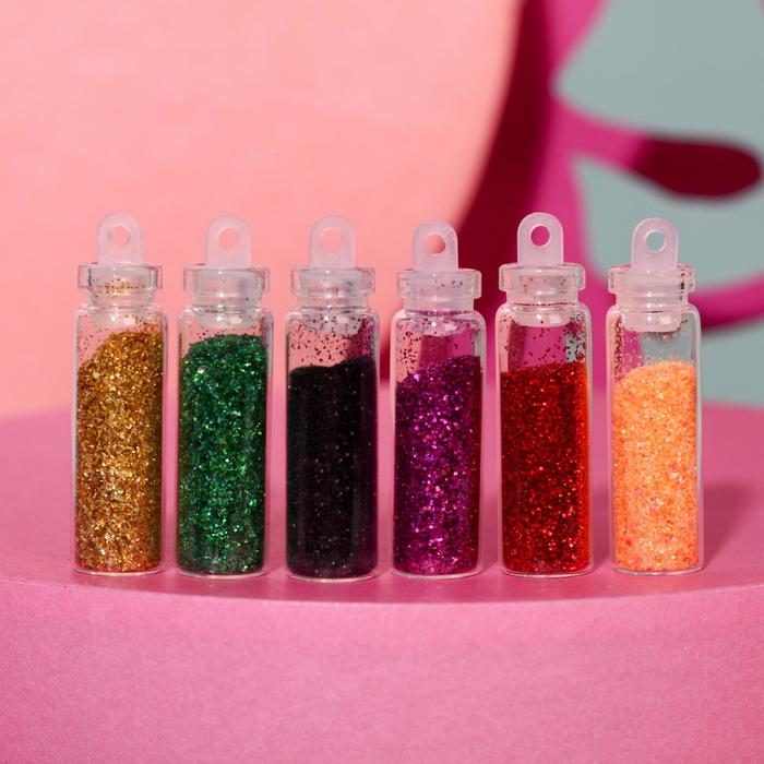 Набор мелких блёсток для декора ногтей «Сияй, детка!», 12 цветов 20831