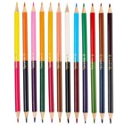 Цветные карандаши, 24 цвета, двусторонние, Человек-паук - Фото 3