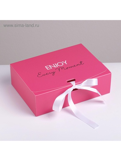 Коробка подарочная складная, упаковка, «Поздравляю», 16.5×12×5 см