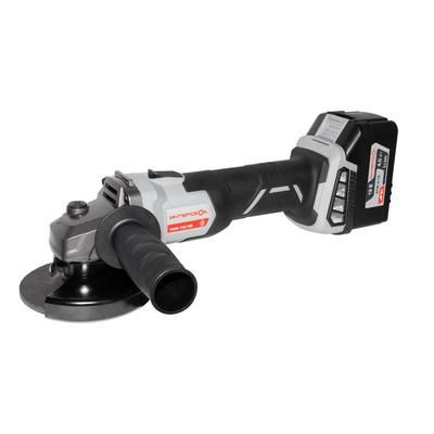 Угловая шлифмашина ИНТЕРСКОЛ УШМ-125/18 В, 18 В, 4 Ач, Li-Ion, 125×22.2 мм, 8500 об/мин, М14