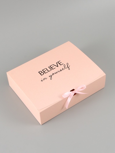 Коробка подарочная складная, упаковка, «Поздравляю», 31×24.5×8 см, БЕЗ ЛЕНТЫ