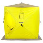 Палатка зимняя Helios "Куб", 1.8 х 1.8 м, цвет yellow/gray - Фото 2