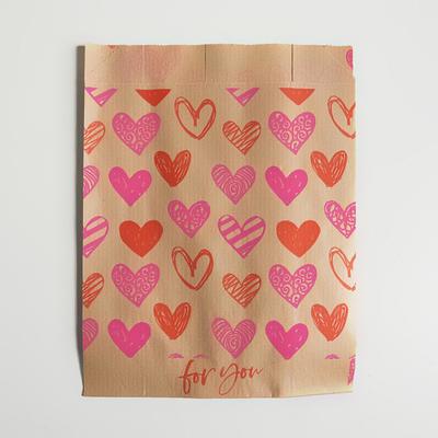 Пакет бумажный фасовочный, крафт, V-образное дно For you, 16,8 х 13,5 х 5,5 см