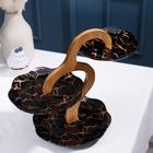 Блюдо керамическое для пирожных 3-х ярусное «Марбл», d=15/18/20 см - Фото 2