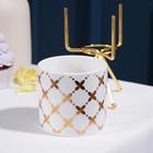 Конфетница керамическая «Клевер», 220 мл, 8,5×14 см, цвет белый - Фото 2