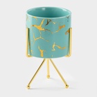 Конфетница «Изумруд», 220 мл, 8.5×14 см, керамика, изумрудная - Фото 2