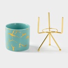 Конфетница «Изумруд», 220 мл, 8.5×14 см, керамика, изумрудная - Фото 3