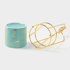 Конфетница керамическая «Изумруд. Птичка», 220 мл, 9×20.5 см - Фото 4