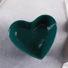 Салатник керамический «Сердце», 740 мл, 9×20,5 см, 4 вилочки - Фото 3