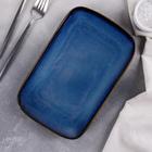 Блюдо керамическое прямоугольное «Лунная тропа», 24×15 см - Фото 1