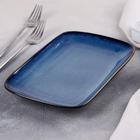 Блюдо керамическое прямоугольное «Лунная тропа», 24×15 см - Фото 2