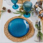 Тарелка керамическая десертная «Лунная тропа», d=19 см, цвет синий - Фото 4