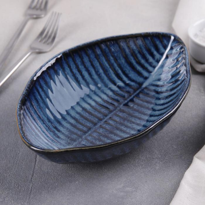 Салатник керамический «Лунная тропа», 22×15×5 см - Фото 1