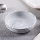 Соусник керамический «Мрамор», d=8 см, цвет серый - фото 9093595