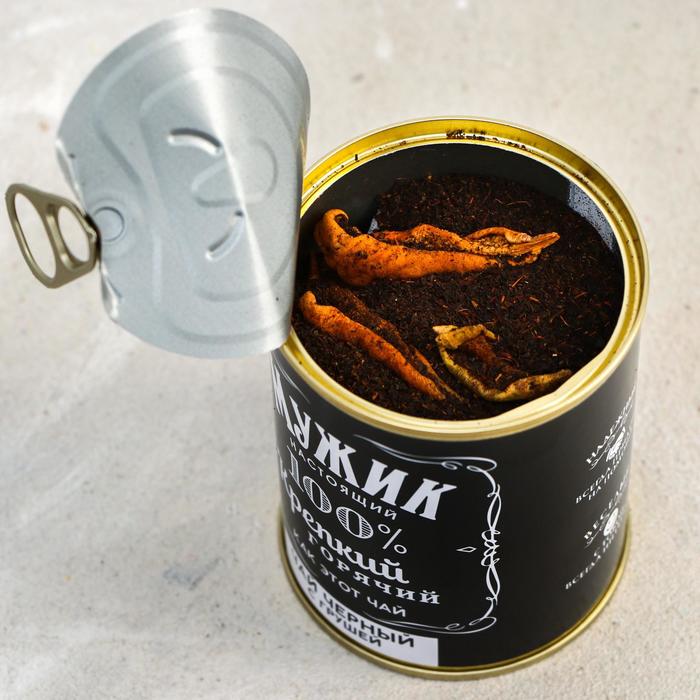 Чай чёрный «Мужик»: с грушей, 60 г. (18+) - фото 1907152733