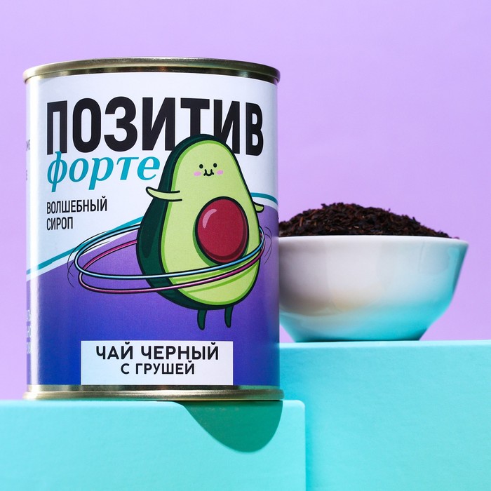 Чай чёрный Позитив форте с грушей 60 г 81₽