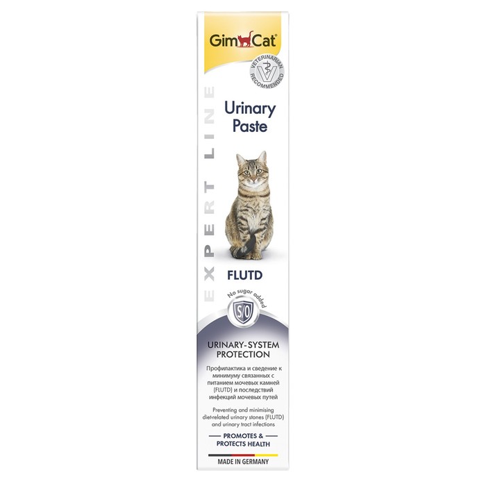 Паста GIMCAT Expert Line для кошек, Уринари, 50  г - Фото 1