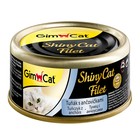Консервы GIMCAT ShinyCat Filet для кошек, из тунца с анчоусами, 70 г - Фото 1