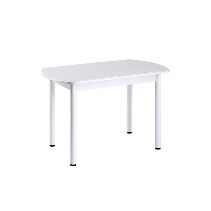 Стол раздвижной Дэли МДФ, 1400(1800)х900х760, Белое/Крашеные прямые