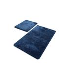 Комплект ковриков для ванной HAVAI, 2 шт, размер 50 х 80 см и 40 х 50 см, акрил, цвет синий - фото 295014344