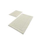 Комплект ковриков для ванной BAMBI , 2 шт, размер 60 х 100 см и 60 х 50 см, хлопок, цвет экрю - фото 295014349