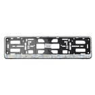 Рамка для автомобильного номера, книжка, черная, цвет белый с золотом - Фото 2