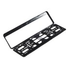 Рамка для автомобильного номера, книжка, черная, цвет белый с золотом - Фото 4