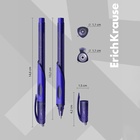 Стираемая ручка ErichKrause. ErgoLine Magic, гелевая, синий стержень, узел 0.5 мм - Фото 4