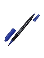 Маркер перманентный ErichKrause Double P-80, 0.45-1.65 мм, двусторонний, синий - фото 120915202