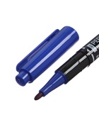 Маркер перманентный ErichKrause Double P-80, 0.45-1.65 мм, двусторонний, синий - фото 120915203