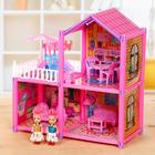 УЦЕНКА Дом для кукол «Коттедж» с куклами, с аксессуарами - Фото 1