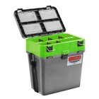 Ящик зимний YUGANA двухсекционный, цвет серо-салатовый - фото 51613922