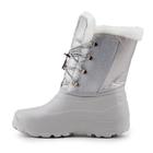 Дутики зимние женские, цвет жемчужный, размер 39 5385887