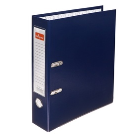 Папка-регистратор А4, 75 мм, PP Lamark, полипропилен, металлическая окантовка, карман на корешок, собранная, синяя