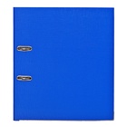 Папка-регистратор А4, 75 мм, Calligrata, ПВХ, металлическая окантовка, карман на корешок, собранная, синяя - Фото 5