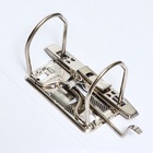 Папка-регистратор А4, 75 мм, ПВХ, тиснение «лен», металлическая окантовка, карман на корешок, собранная, синяя - Фото 8