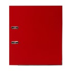 Папка-регистратор А4, 75 мм, Calligrata, ПВХ, металлическая окантовка, карман на корешок, собранная, красная - Фото 3