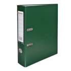 Папка-регистратор А4, 75 мм, Calligrata, ПВХ, металлическая окантовка, карман на корешок, собранная, зелёная - фото 9877648