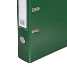 Папка-регистратор А4, 75 мм, Calligrata, ПВХ, металлическая окантовка, карман на корешок, собранная, зелёная - фото 9877649
