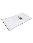 Папка-регистратор А4, 75 мм, ПВХ, тиснение «лен», металлическая окантовка, карман на корешок, собранная, бордовая - Фото 5