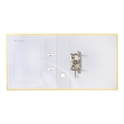 Папка-регистратор А4, 75 мм, Calligrata, ПВХ, металлическая окантовка, карман на корешок, собранная, жёлтая - Фото 4