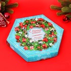 Шоколадное ассорти «С новым годом, рождеством» , короб голубой 150 г - Фото 1