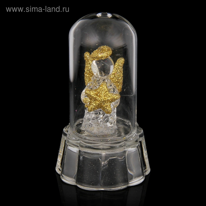 Сувенир "Ангел в колбе" свет 8х4х4 см МИКС - Фото 1