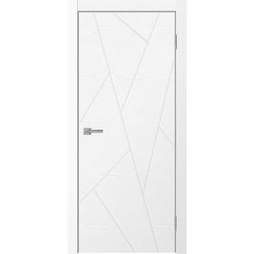 Дверное полотно NEO, 700 × 2000 мм, глухое, экошпон, цвет ясень белый