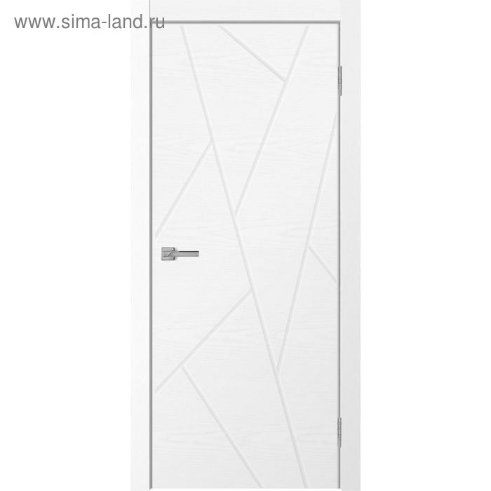 Дверное полотно NEO, 700 × 2000 мм, глухое, экошпон, цвет ясень белый - Фото 1