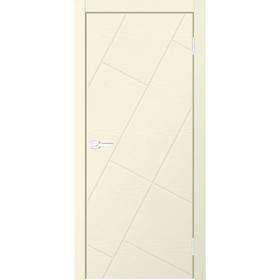 Дверное полотно NEO, 600 × 2000 мм, глухое, экошпон, цвет ясень ваниль