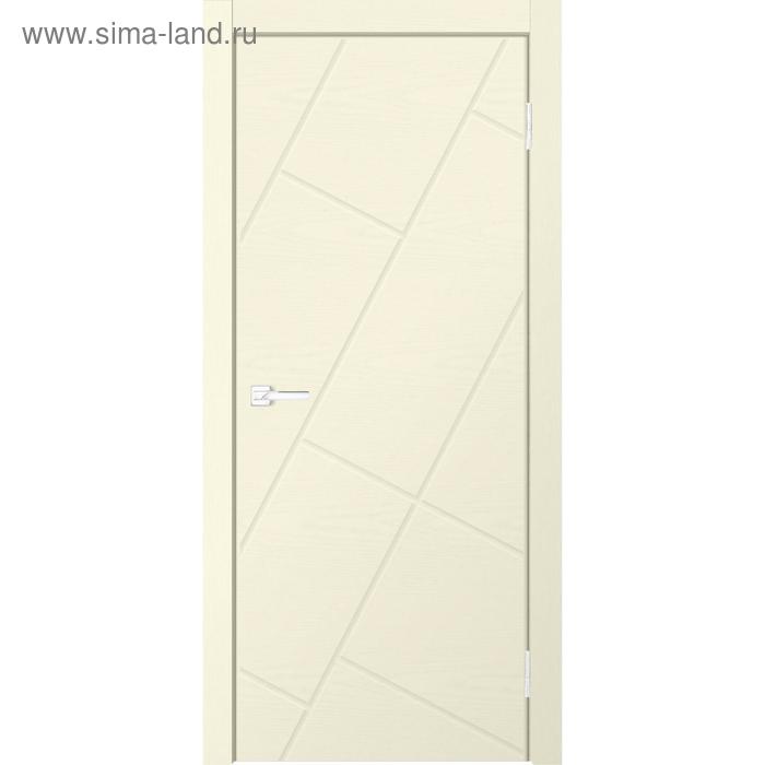 Дверное полотно NEO, 600 × 2000 мм, глухое, экошпон, цвет ясень ваниль - Фото 1