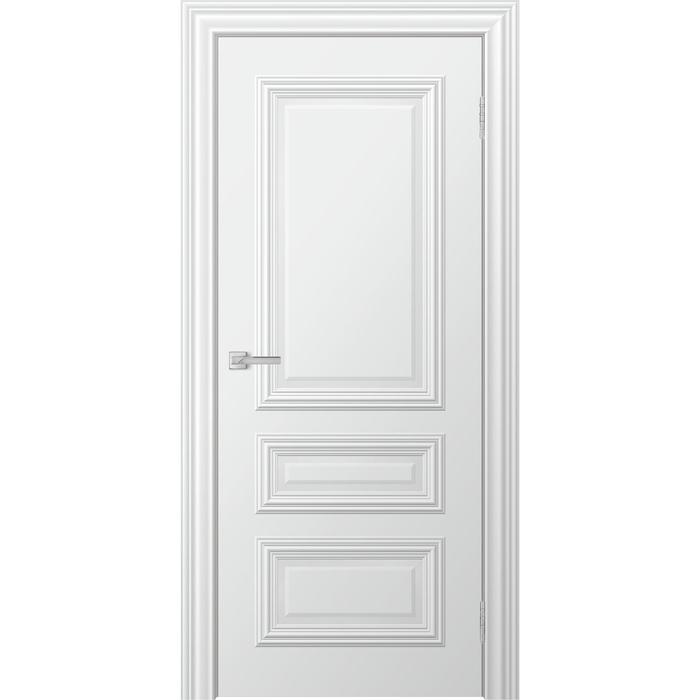 Дверное полотно «Бионика Ella», 600 × 2000 мм, глухое, цвет снежный
