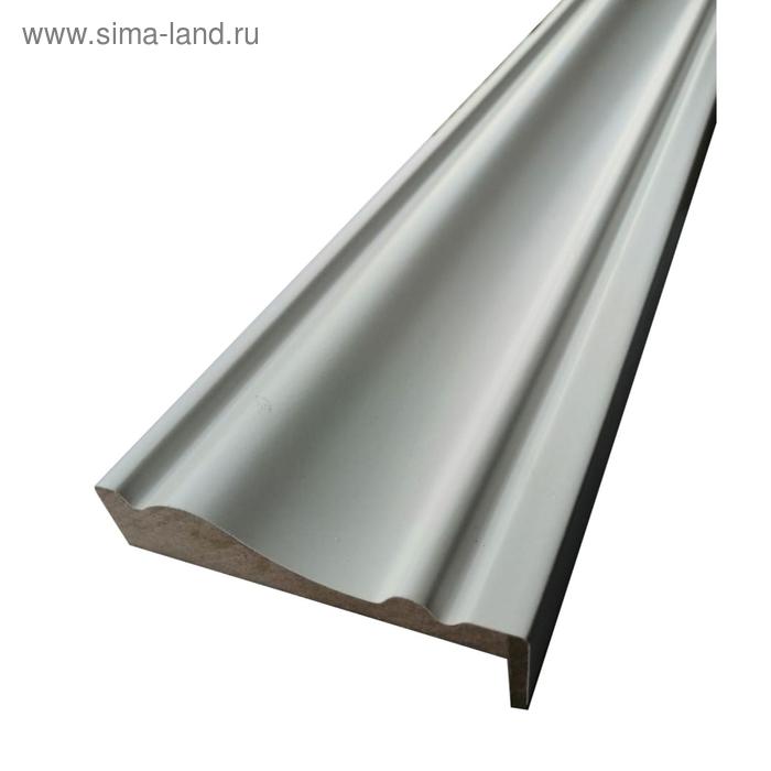 Наличник телескопический на двери «Двери Гуд. Бионика», 2140×80×18 мм, каннелюрный, цвет снежный - Фото 1