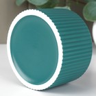 Банка керамическая для сыпучих продуктов «Изумруд», 570 мл, 12×7,5 см, цвет зелёный - Фото 3